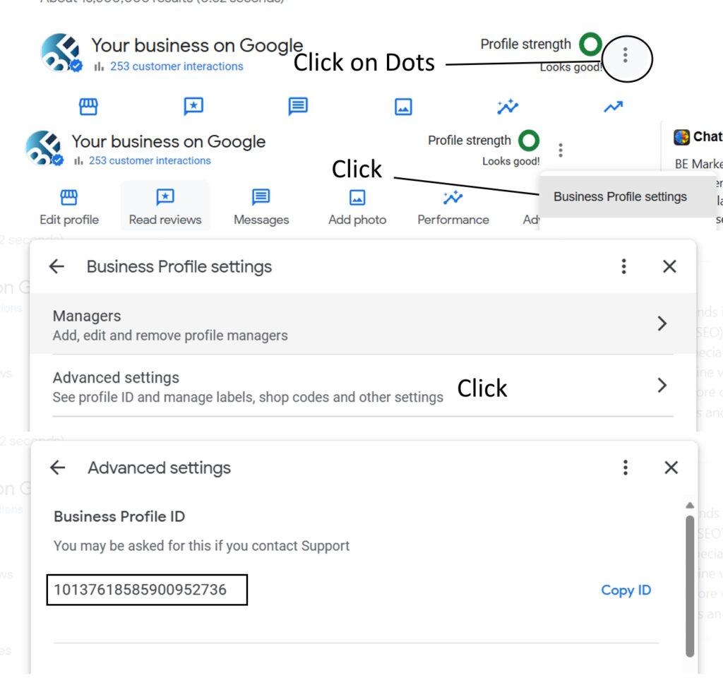 find google business profile id