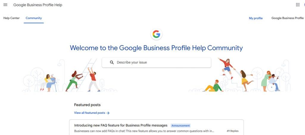 google business profile support community