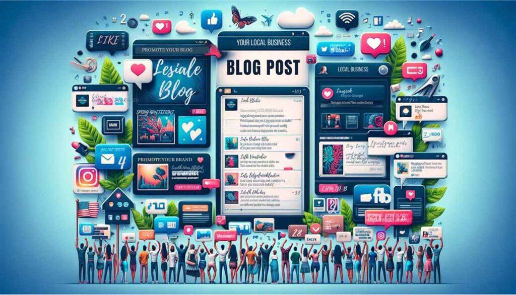 local business blogging and promotion on social media