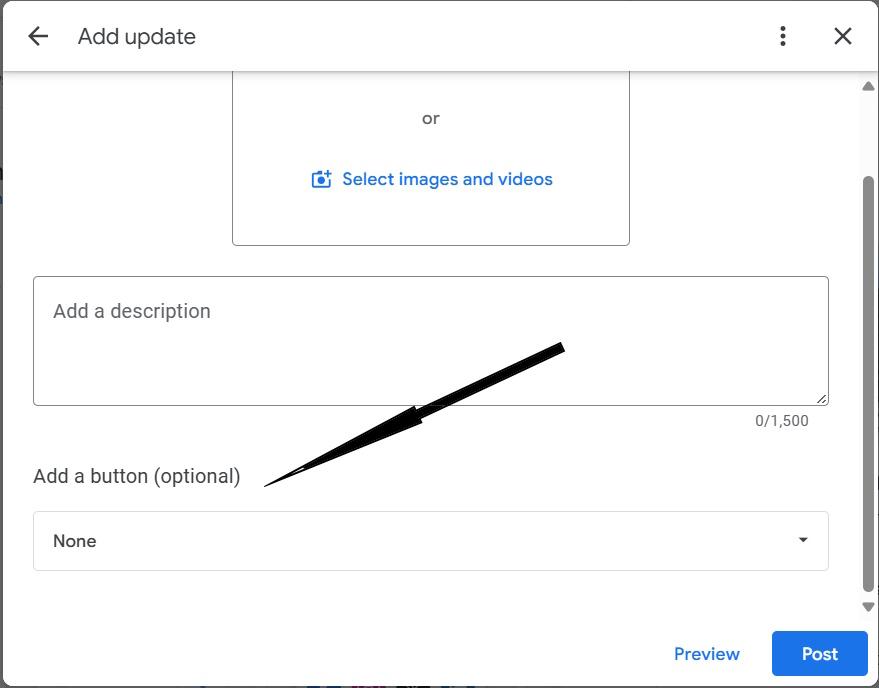 google posts cta